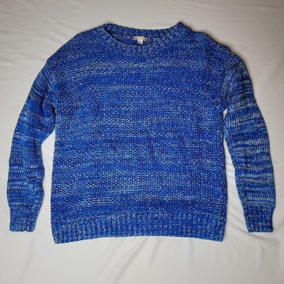 S GAP oversized blue black white crew neck soft cotton sweater SMALL - Picture 8 of 8